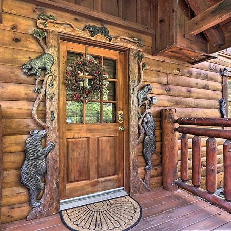 Smoky Mountain Log Cabin 7 Mi To Gatlinburg! Sevierville Bagian luar foto