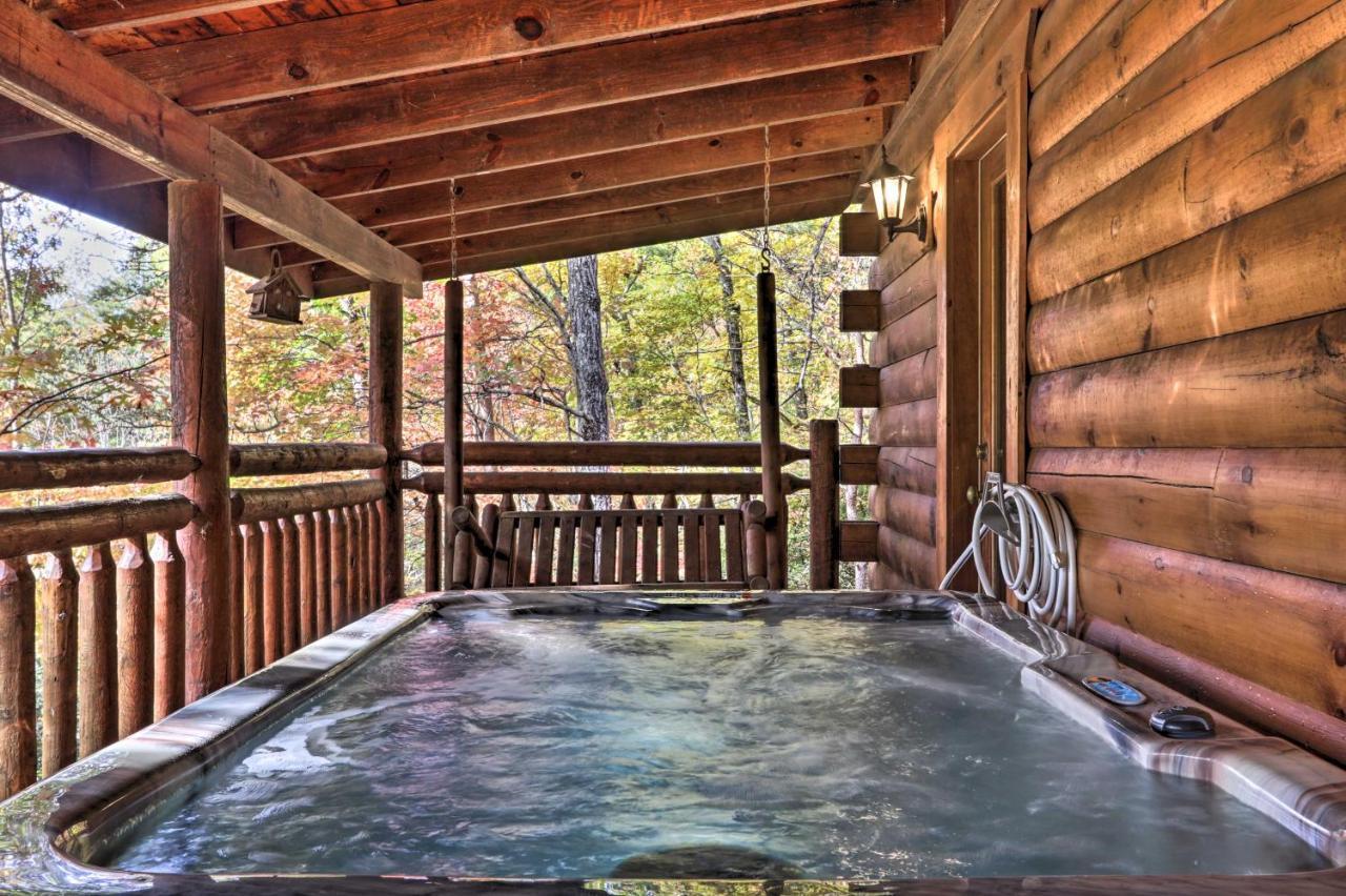 Smoky Mountain Log Cabin 7 Mi To Gatlinburg! Sevierville Bagian luar foto