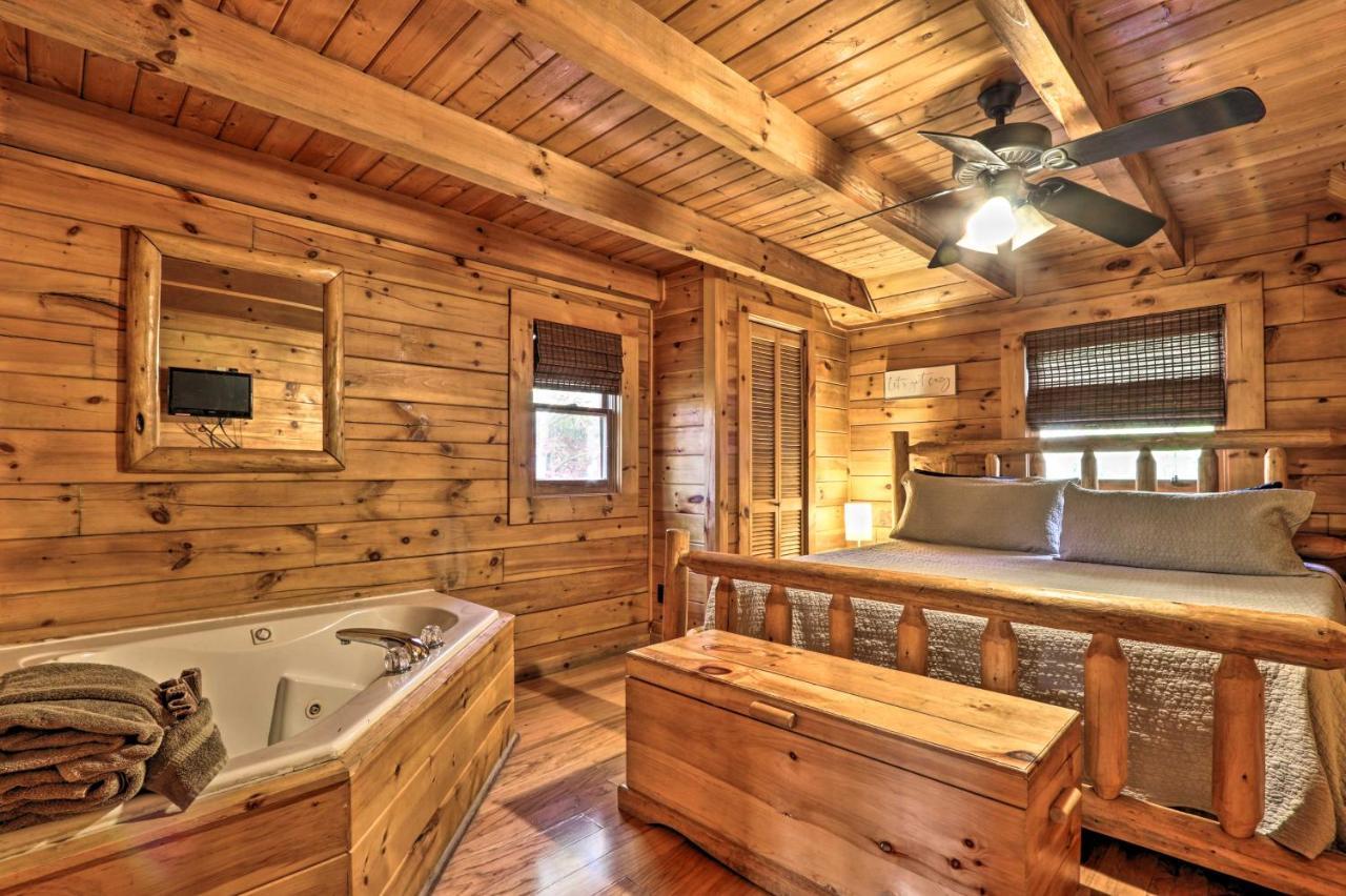 Smoky Mountain Log Cabin 7 Mi To Gatlinburg! Sevierville Bagian luar foto