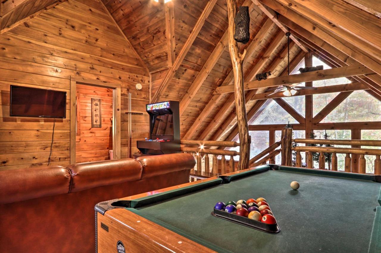 Smoky Mountain Log Cabin 7 Mi To Gatlinburg! Sevierville Bagian luar foto