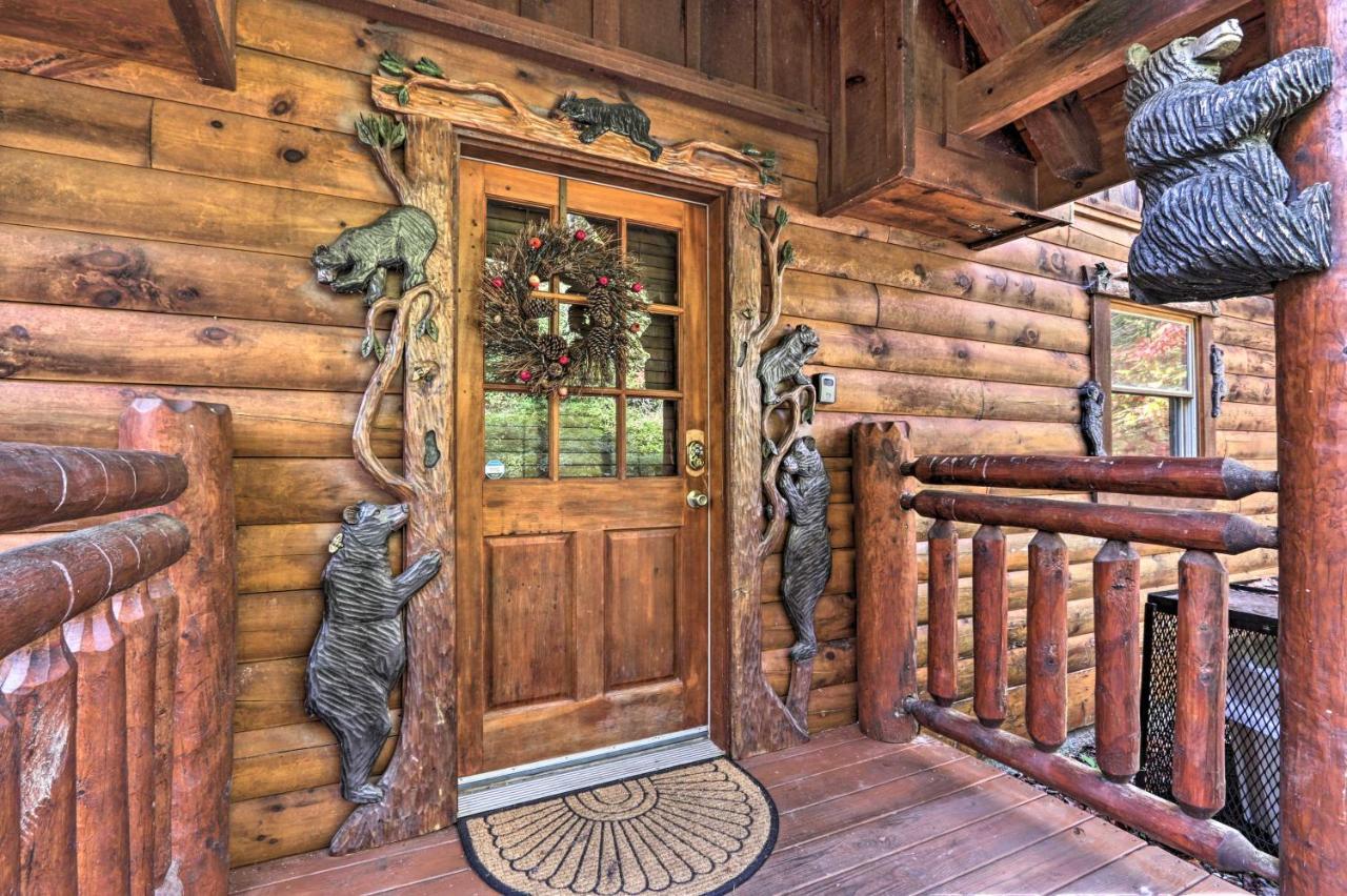 Smoky Mountain Log Cabin 7 Mi To Gatlinburg! Sevierville Bagian luar foto