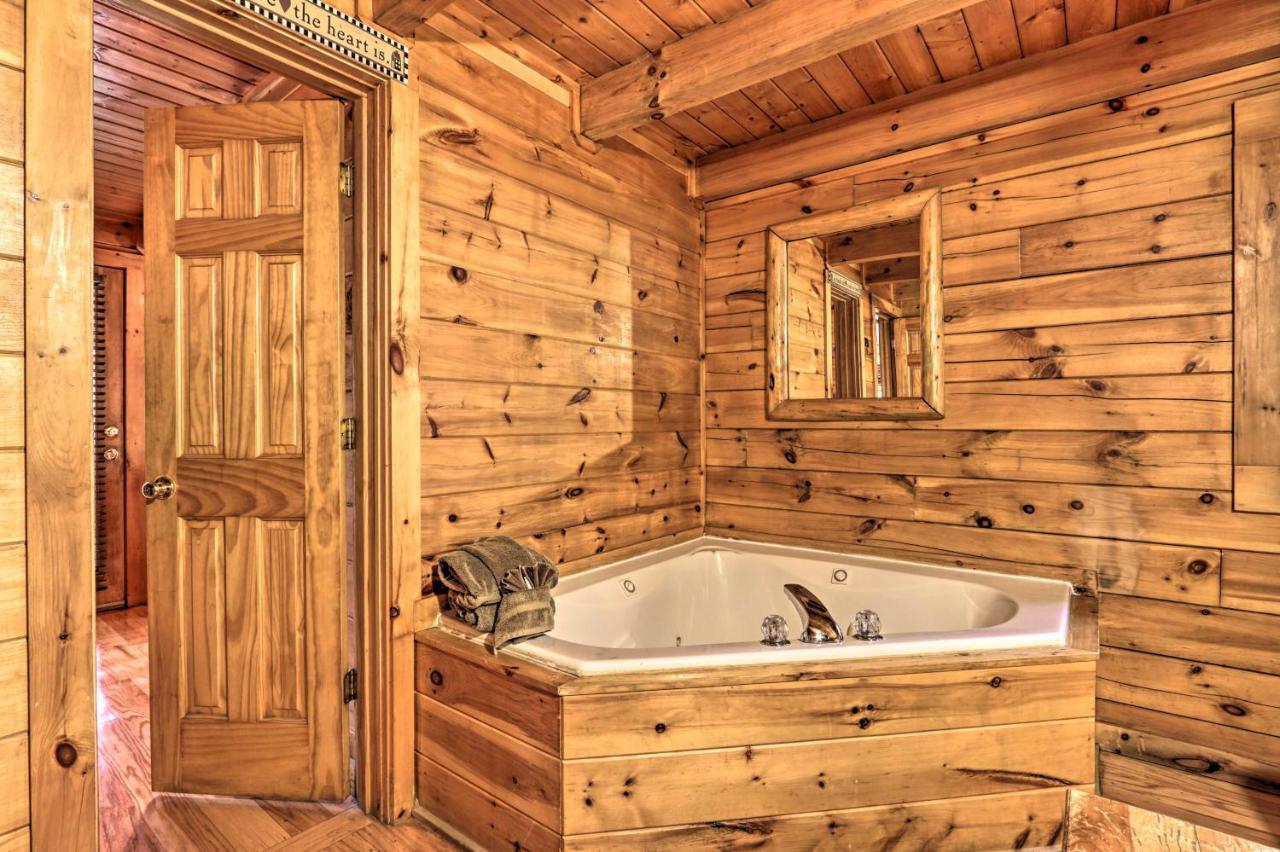Smoky Mountain Log Cabin 7 Mi To Gatlinburg! Sevierville Bagian luar foto